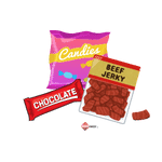 Chocolate, Candy, Jerky